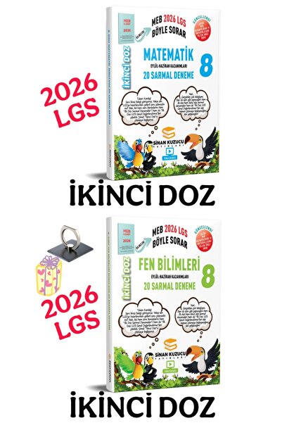 SİNAN KUZUCU YAYINLARI Sinan Kuzucu 2026 LGS 8. Sınıf Matematik Fen İkinci Do...