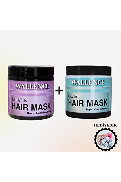 MADAME CANDY Wallence Caviar Özlü Saç Maskesi 500ml & Wallence Keratinli Saç ...