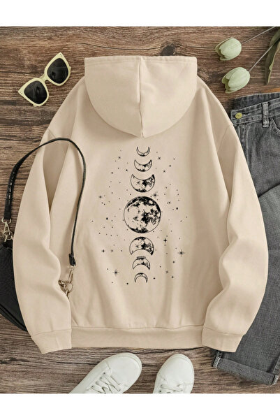 Baycombine35 Μοντέρνο Unisex Φούτερ με κουκούλα και λεπτομέρεια εκτύπωσης με ...