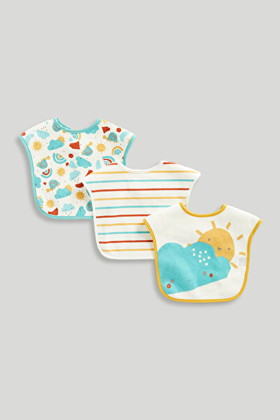 MOTHERCARE 3 lü güneşli çocuk mama önlüğü