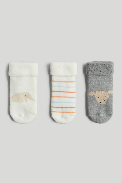MOTHERCARE 3Lü Unisex Hayvan Desenli Çorap
