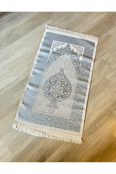 LenaToptan Patterned Fringed Gift Taffeta Ottoman Prayer Rug