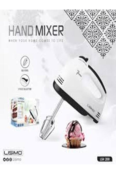 LISIOMO 7-speed hand blender, 250 watts, white