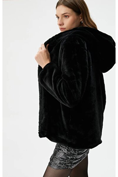 Erdem XL siyah kürk çeket boy 60 cm Göğüs 55