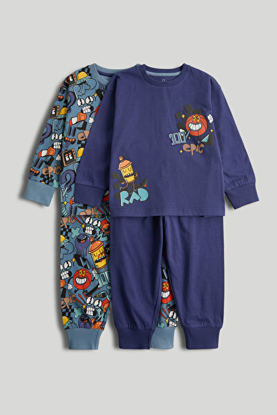 MOTHERCARE 2Li Cartoon Pijama Takımı
