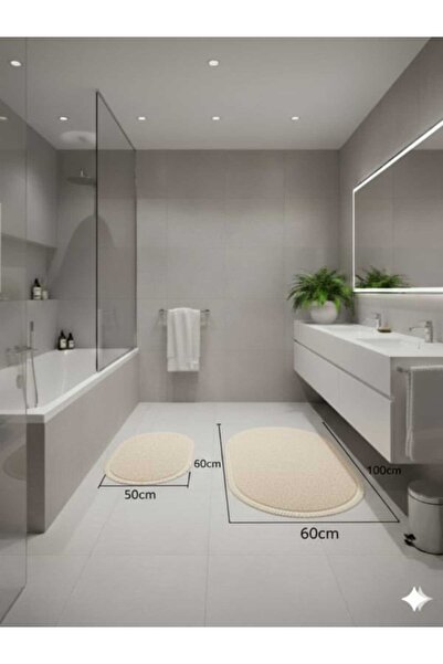 ALTUN CARPET 2τμχ βελούδινα Αντιολισθητική σόλα Χαλί Πατάκι μπάνιου 1 τεμάχιο...