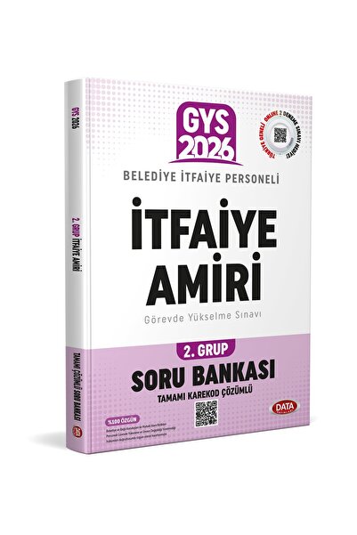 Bi bigelio Data 2026 GYS Belediye İtfaiye Amiri 2.grup Soru Bankası Data Yayı...