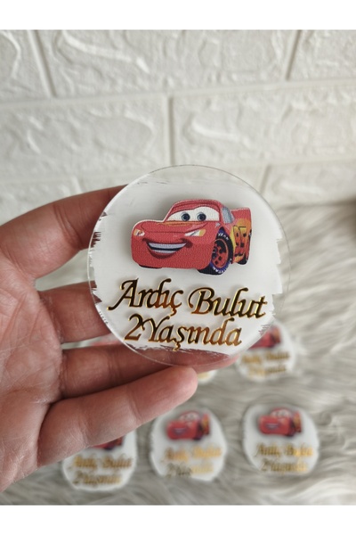 Doğrukan Hediyelik 10 adet şimşek mqquenli pleksi magnet yenidoğan doğum günü...