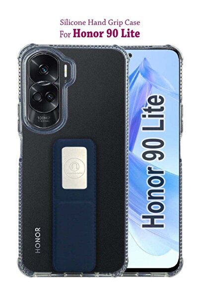 Generic Silicone Protective Hand Grip Case Cover For Honor 90 Lite - Clear/Da...