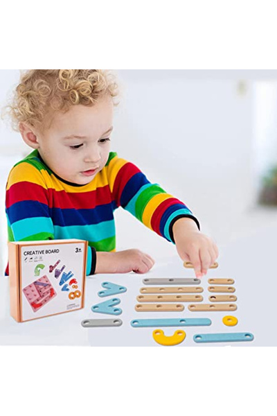 MONTESORİ Joc creativ de construcții cu litere și numere