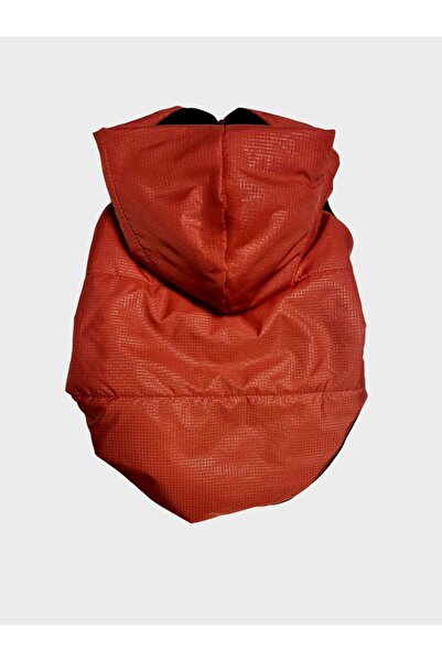 atelyu Cat Dog Outfit Orange Fiber Padded Coat