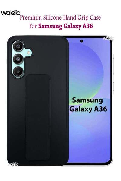 Generic Samsung Galaxy A36 HAND HOLDER Premium Silicone Protective Back Case ...