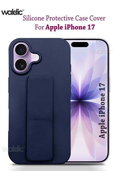 Generic Apple iPhone 17 HAND HOLDER Silicone Protective Back Case Cover - Dar...