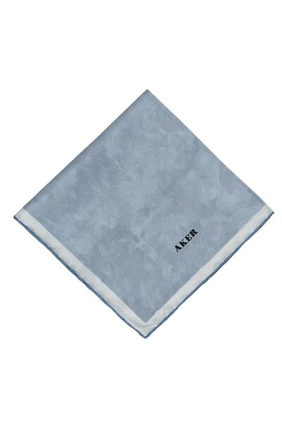 Aker Silk Scarf - 7208713-921 Baby Blue Twill