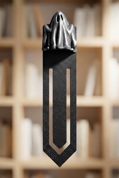 ZAP AKSESUAR علامة كتاب على شكل شبح مصنوعة يدويًا ثلاثية الأبعاد، هدية لطيفة ...