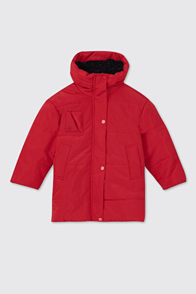 Panço Kız Çocuk Kırmızı Mont