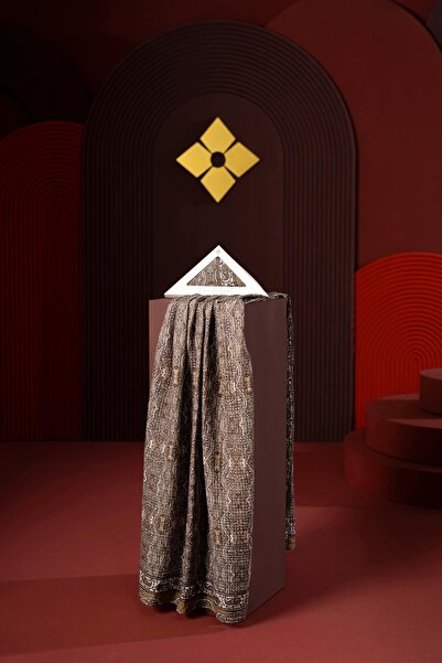 JAWEL Kadın Petra Müslin Etnik Şal