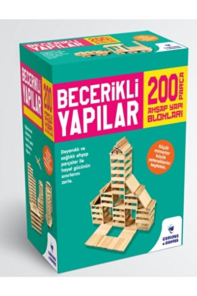 Curious&Genius Becerikli Yapılar 200 Parça Ahşap