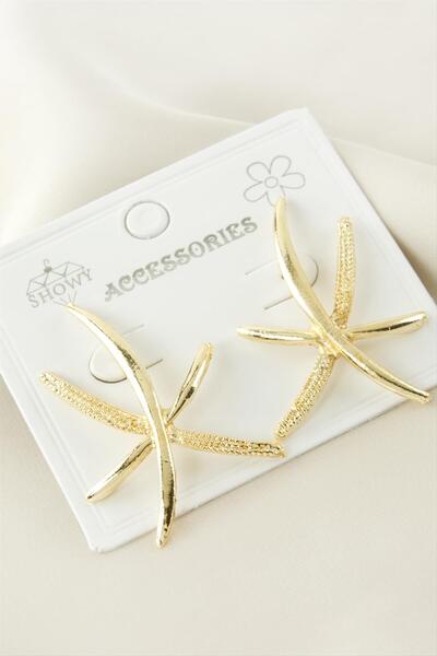 OSENSE أقراط معدنية على شكل يعسوب