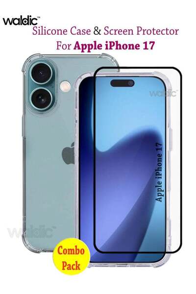 Generic COMBO OFFER Apple iPhone 17 Case with Tempered Screen Protector