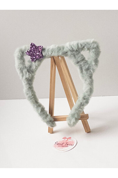 Sweet twins accessories Coroană pentru copii cu pisică urechi, coroană de plu...