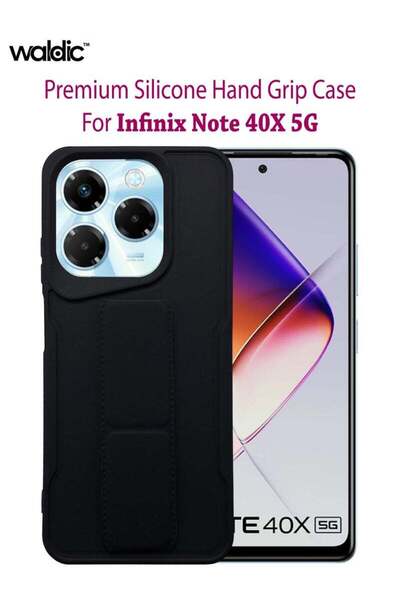 Generic Infinix Note 40X 5G HAND HOLDER Premium Silicone Protective Back Case...