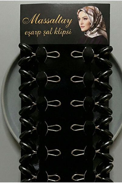 Massaltay Headscarf Shawl Scarf Fixing Clip 2 Pieces |   White Non-Slip, Need...