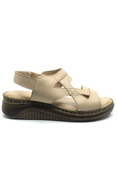 Venüs Sandale ortopedice confortabile din piele naturală Poni BEJ