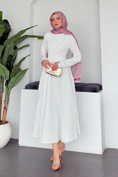 Şulemoda Giyim Scuba Suit White