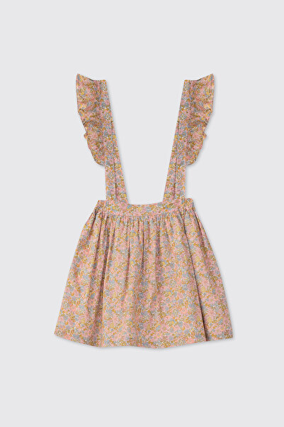 Panço Liberty Kumaş Askılı Kız Bebek Etek