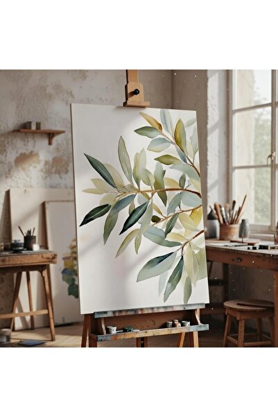 Nurşahın Resimleri Tablo El Yapımı Natürel Dekoratif Kanvas