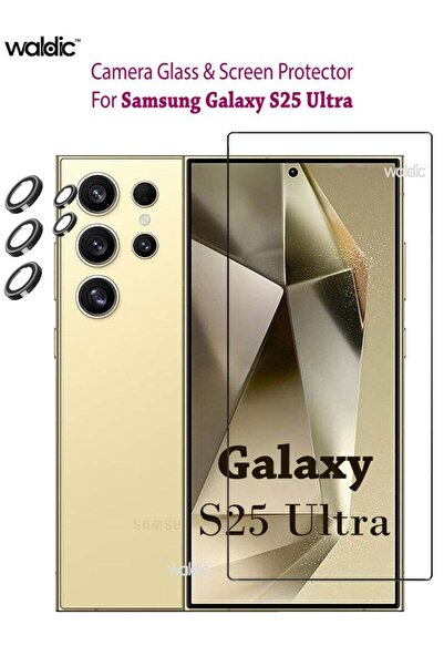 Generic Combo Pack for Samsung Galaxy S25 Ultra Tempered Glass Screen Protect...