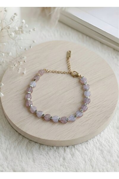 Miya Amara Heal - Kalpli Doğal Taş Bileklik N0.76 - Çilek Kuvars