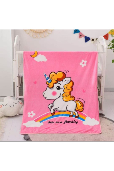 FIONNA.RO Cocolino Blanket 1 Person 100x140cm For Children - Unicorn