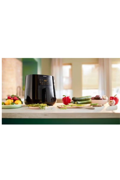 Philips مقلاة هوائية Essential XL سعة 6.2 لتر وقوة 2000 وات HD9270/90/91/70 باللون الأسود
