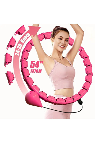 FeyzaDesign 140 CM Ayarlanabilir Hulahoop, Çok Yönlü Fitness ve Pilates Halkası