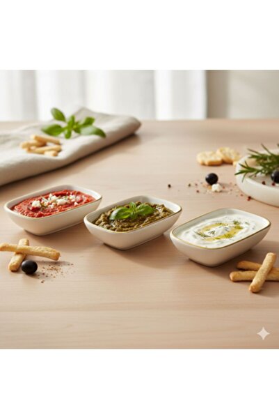 Generica 3-piece ceramic dinnerware set for serving and snacks