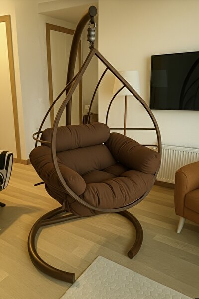 SİMURG SALINCAK VE DESİGN Kahverengi Damla Salıncak- Armut Salıncak