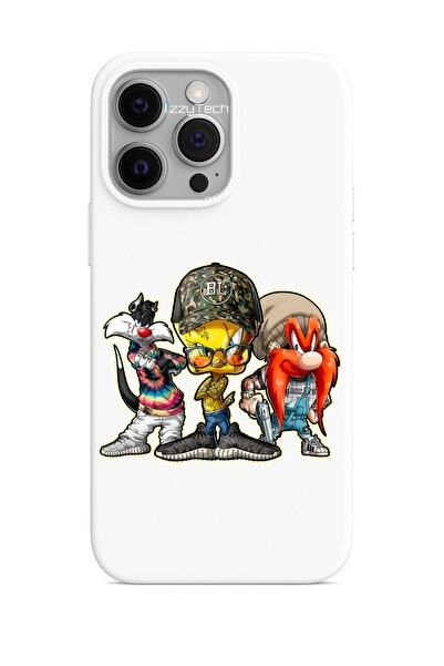 izzytech حافظة بيضاء بنمط الأبطال اللطيفين متوافقة مع هاتف iPhone 14 Plus