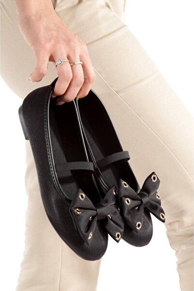 SH SİLVER MODA Παπούτσια μπαλαρίνας με φιόγκο για τη νέα σεζόν, για χρήση όλε...