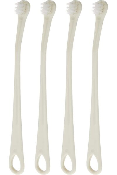 Bioline مجموعة فرشاة أسنان للقطط والجراء، 4 قطع، متعددة الألوان