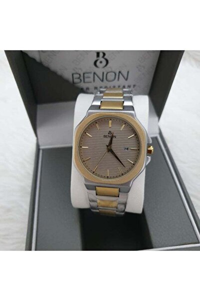 benon Men's Wrist Watch Stainless Steel Waterproof Modern High Quality Silver...