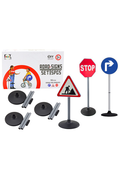 Three top online Educational Set Large Road Signs 76cm 3 Pcs