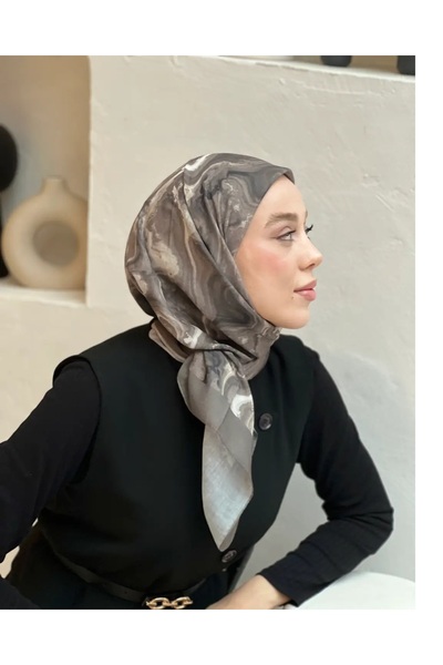 Elite Scarf Mermer Desen Bambu Eşarp Kamuflaj