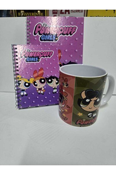 SIRADIŞI REKLAM Powerpuff Girls 2-Piece Notebook + Mug