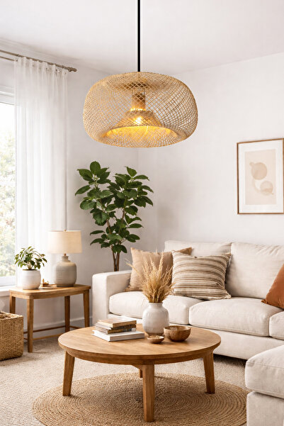 Forever Aydınlatma FRV-85 Modern Bambu, Model Yatak Odası, Salon, Mutfak Otur...