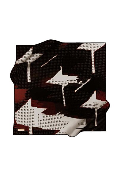 Pierre Cardin Μεταξωτό Φουλάρι - 8946230-313 Πέτρινο Μαύρο Σούρα