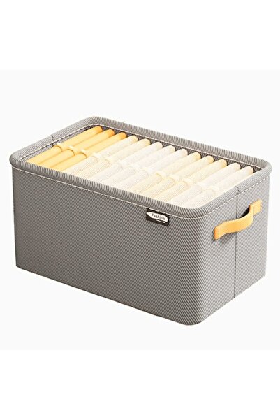 DAMUR Storage Box, DAMUR, Textile with Metal Frame, 42x28x25 cm, Gray, 29L