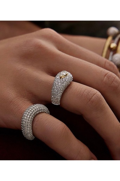 Finery by Nerrs Damla Taş Detailed Design Ring (S-M Compatible)