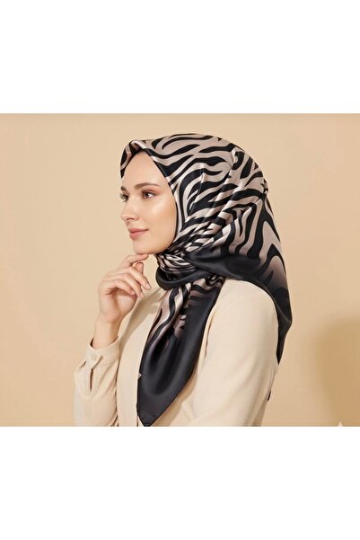 SİNEM EŞARP Zebra Desen Kristal Eşarp Picasso